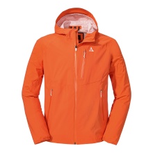 Schöffel Sommer Wanderjacke Tegelberg 2.5-Lagen (wasser- und winddicht, leicht, atmungsaktiv) orange Herren